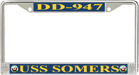 USS Somers DD-947 License Plate Frame