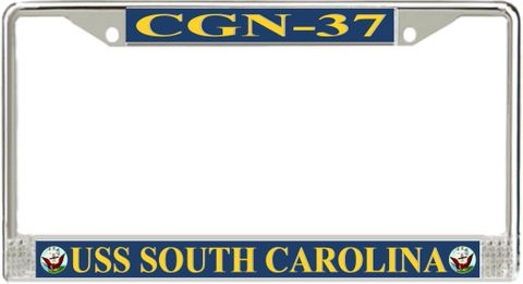 USS South Carolina CGN-37 License Plate Frame