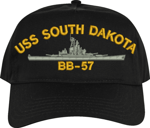 USS South Dakota BB-57 Embroidered Cap
