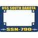 USS South Dakota SSN-790 Motorcycle Frame