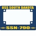 USS South Dakota SSN-790 Motorcycle Frame