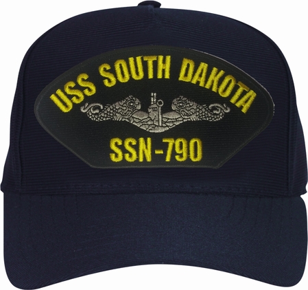 USS South Dakota SSN-790 with Silver Dolphins