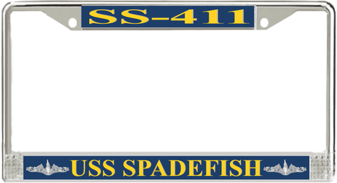 USS Spadefish SS-411 License Plate Frame