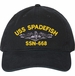 USS Spadefish SSN-668 with Dolphins Unstructured Dad Cap