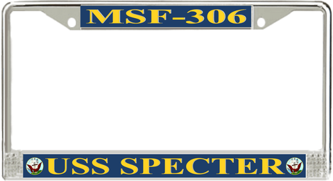 USS Specter MSF-306 License Plate Frame