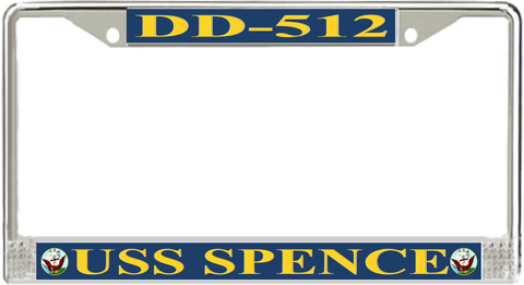 USS Spence DD-512 License Plate Frame