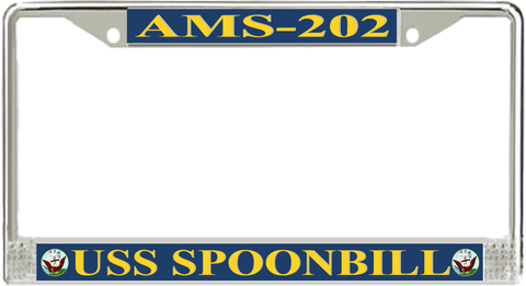 USS Spoonbill AMS-202 License Plate Frame