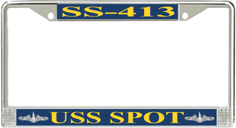 USS Spot SS-413 License Plate Frame