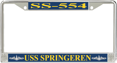 USS Springeren SS-554 License Plate Frame