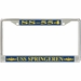 USS Springeren SS-554 License Plate Frame