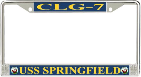 USS Springfield CLG-7 License Plate Frame