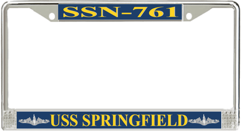 USS Springfield SSN-761 License Plate Frame