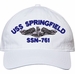 USS Springfield SSN-761 with Dolphins Unstructured Dad Cap