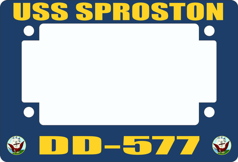 USS Sproston DD-577 Motorcycle Frame