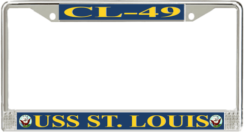 USS St. Louis CL-49 License Plate Frame