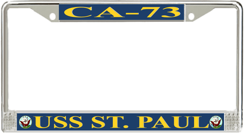 USS St. Paul CA-73 License Plate Frame