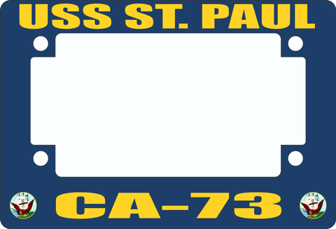 USS St. Paul CA-73 Motorcycle Frame