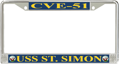 USS St. Simon CVE-51 License Plate Frame