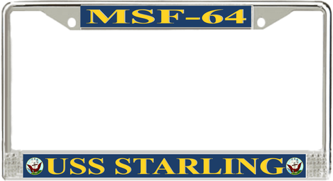 USS Starling MSF-64 License Plate Frame