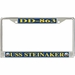 USS Steinaker DD-863 License Plate Frame