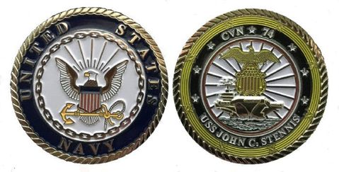 USS Stennis Challenge Coin Enlisted