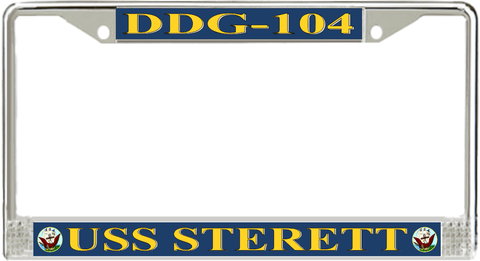USS Sterett DDG-104 License Plate Frame