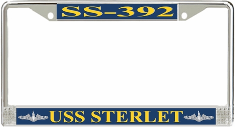 USS Sterlet SS-392 License Plate Frame