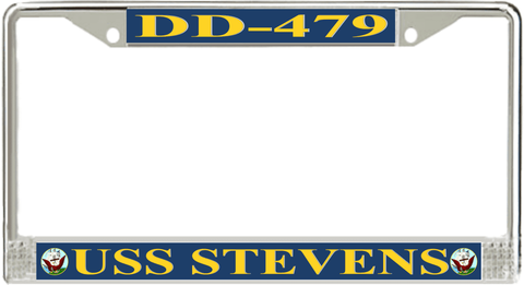 USS Stevens DD-479 License Plate Frame