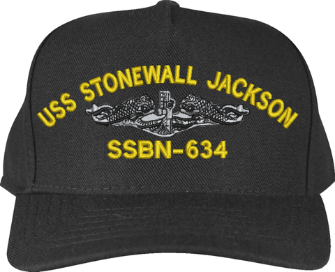USS Stonewall Jackson SSBN-634 Custom Embroidered Cap