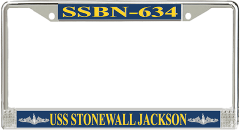 USS Stonewall Jackson SSBN-634 License Plate Frame