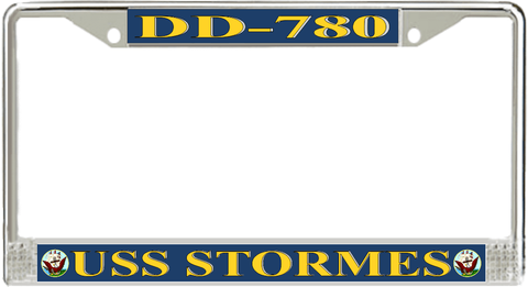 USS Stormes DD-780 License Plate Frame