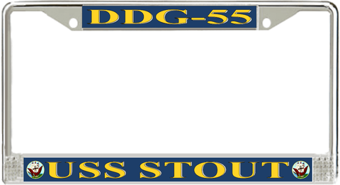 USS Stout DDG-55 License Plate Frame