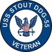 USS Stout DDG-55 Veteran Decal Sticker