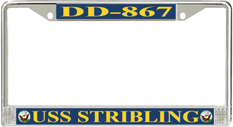 USS Stribling DD-867 License Plate Frame