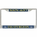 USS Sturgeon SSN-637 License Plate Frame