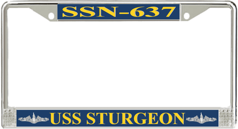 USS Sturgeon SSN-637 License Plate Frame