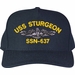 USS Sturgeon SSN-637 with Dolphins Custom Embroidered Cap