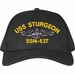 USS Sturgeon SSN-637 with Dolphins Custom Embroidered Cap