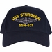 USS Sturgeon SSN-637 with Dolphins Custom Embroidered Cap