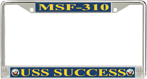 USS Success MSF-310 License Plate Frame