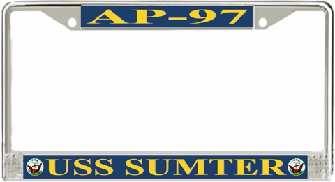 USS Sumter AP-97 License Plate Frame
