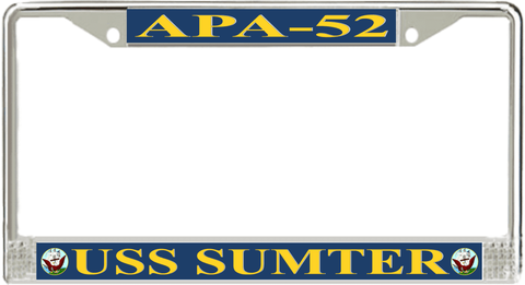 USS Sumter APA-52 License Plate Frame