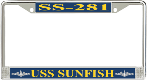 USS Sunfish SS-281 License Plate Frame