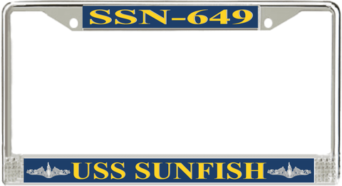 USS Sunfish SSN-649 License Plate Frame