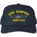 USS Sunfish SSN-649 Silver Dolphins Custom Embroidered Cap