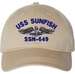 USS Sunfish SSN-649 with Dolphins Unstructured Dad Cap