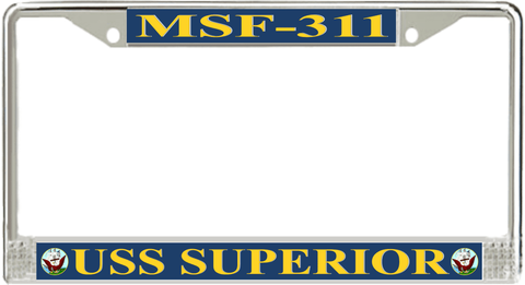 USS Superior MSF-311 License Plate Frame