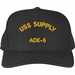 USS Supply AOE-6 Ship Text Only Custom Embroidered Cap