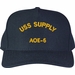 USS Supply AOE-6 Ship Text Only Custom Embroidered Cap