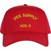 USS Supply AOE-6 Ship Text Only Custom Embroidered Cap